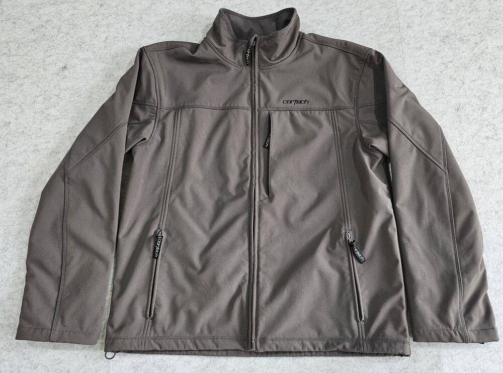 Cortech Cascade Soft Shell Jacket Men’s Riding Jacket Full Zip Gray Sz L 44